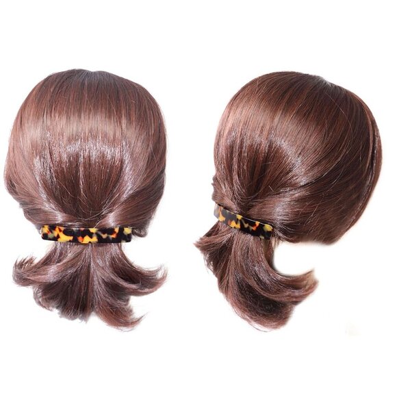 Medium Celluloid Hair Clip Barrette Handmade Golden Clasp for All Hair main image 6